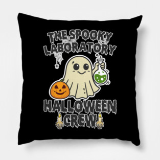 The Spooky Laboratory Halloween Crew Pillow