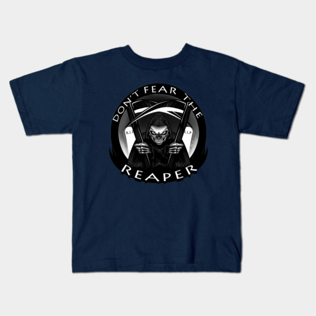 DON'T FEAR THE REAPER Kids T-Shirt by droidmonkey