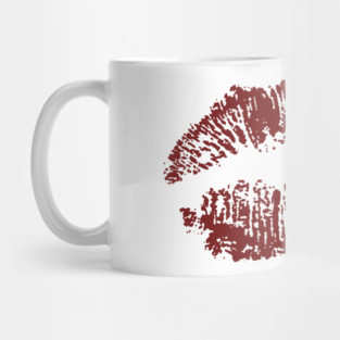 Kiss Smooch Lips Burgundy Mug