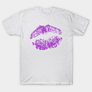 Kiss Smooch Lips Purple T-Shirt