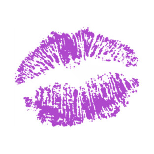 Kiss Smooch Lips Purple T-Shirt