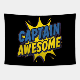 Captain Awesome Tapestry
