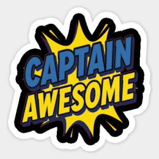 Captain Awesome Sticker