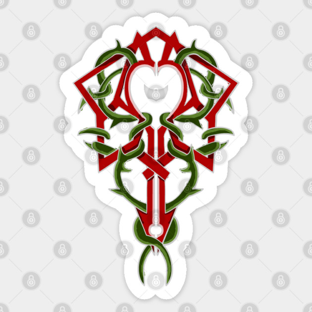 THORN HEART STAR Sticker by droidmonkey