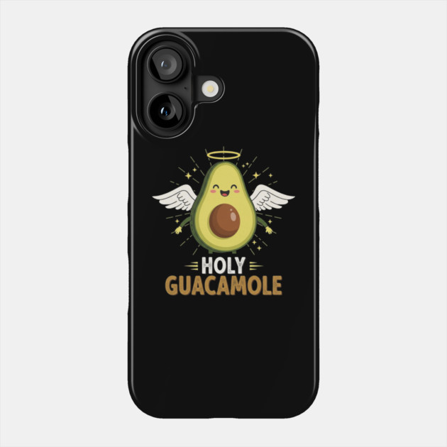 Avocado Guacamole Tee - Holy Guac Saintly Foodie Gift Phone Case by OUTFITPAW
