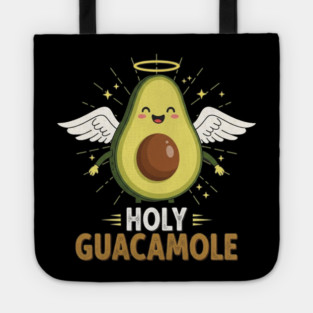 Avocado Guacamole Tee - Holy Guac Saintly Foodie Gift Tote