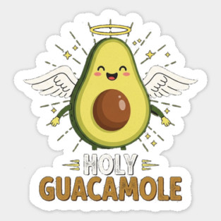 Avocado Guacamole Tee - Holy Guac Saintly Foodie Gift Sticker