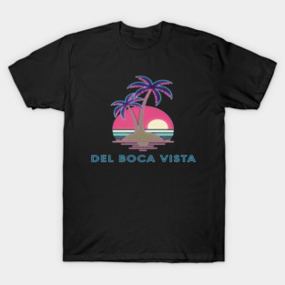 Del Boca Vista Tee - Retirement Community Retro-Wave T-Shirt