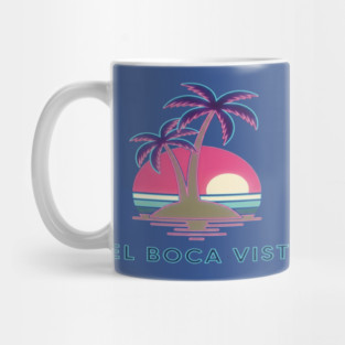 Del Boca Vista Tee - Retirement Community Retro-Wave Mug