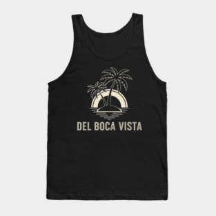 Del Boca Vista Shirt - Minimalist Florida Retirement Sign Tank Top