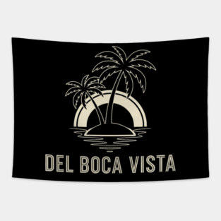 Del Boca Vista Shirt - Minimalist Florida Retirement Sign Tapestry