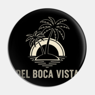 Del Boca Vista Shirt - Minimalist Florida Retirement Sign Pin