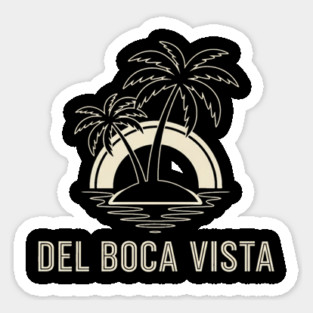 Del Boca Vista Shirt - Minimalist Florida Retirement Sign Sticker