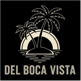 Del Boca Vista Shirt - Minimalist Florida Retirement Sign Posters and Art