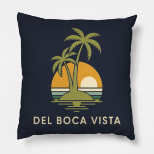 Del Boca Vista Tee - Muted Sunset Retirement Pillow