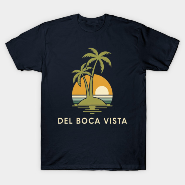 Del Boca Vista Tee - Muted Sunset Retirement T-Shirt by OUTFITPAW