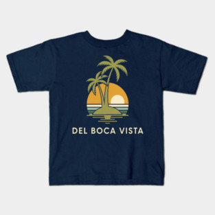 Del Boca Vista Tee - Muted Sunset Retirement Kids T-Shirt
