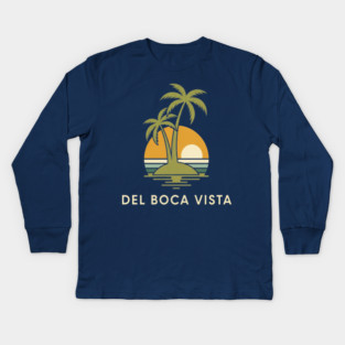 Del Boca Vista Tee - Muted Sunset Retirement Kids Long Sleeve T-Shirt