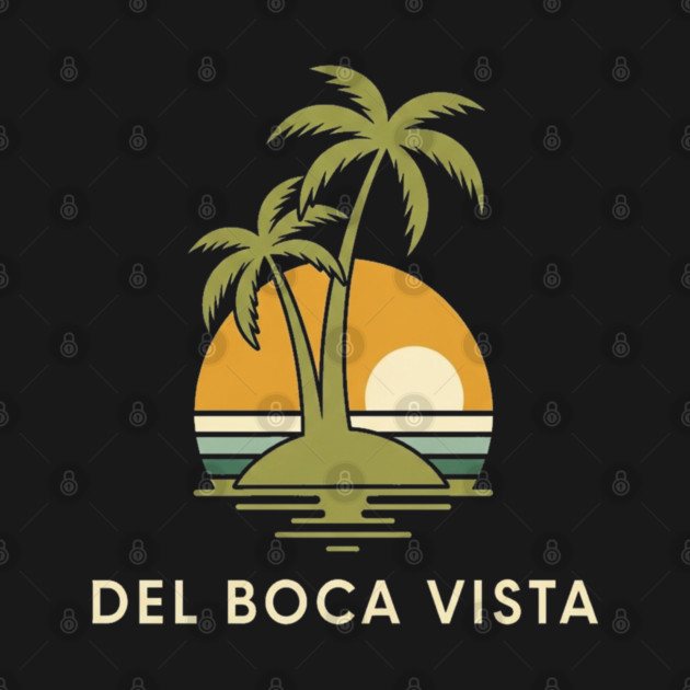 Del Boca Vista Tee - Muted Sunset Retirement by OUTFITPAW