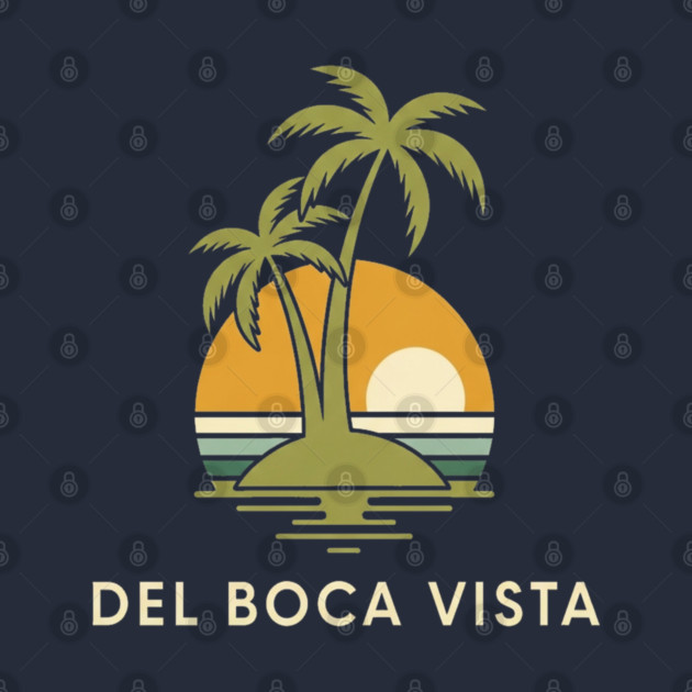 Del Boca Vista Tee - Muted Sunset Retirement by OUTFITPAW
