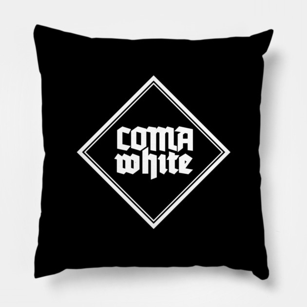 COMA WHITE Pillow by artslaves