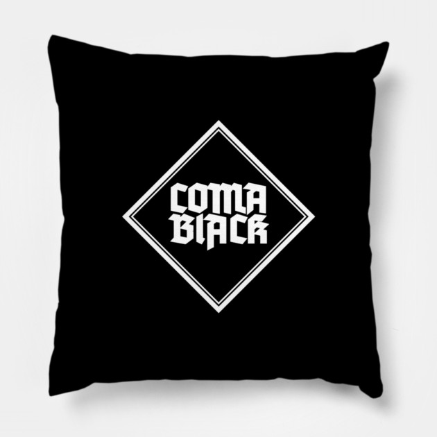 COMA BLACK Pillow by artslaves