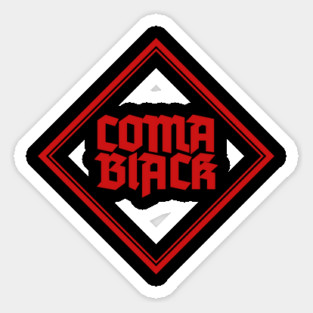 COMA BLACK Sticker