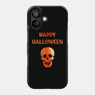 Happy Halloween Laughing Skull Phone Case