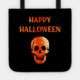 Happy Halloween Laughing Skull Tote