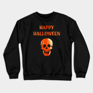 Happy Halloween Laughing Skull Crewneck Sweatshirt