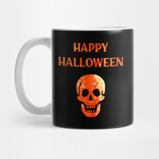 Happy Halloween Laughing Skull Mug