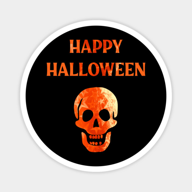 Happy Halloween Laughing Skull Magnet by Cheeky Witch