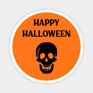 Laughing Skull Happy Haloween Magnet