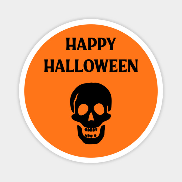 Laughing Skull Happy Haloween Magnet by Cheeky Witch
