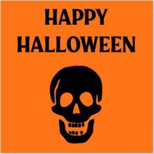 Laughing Skull Happy Haloween Posters and Art