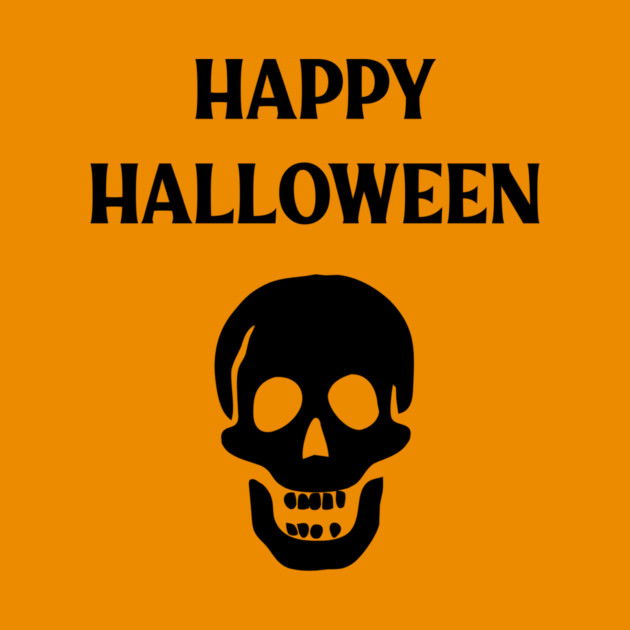 Laughing Skull Happy Haloween by Cheeky Witch