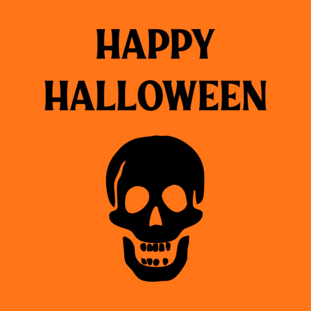 Laughing Skull Happy Haloween by Cheeky Witch