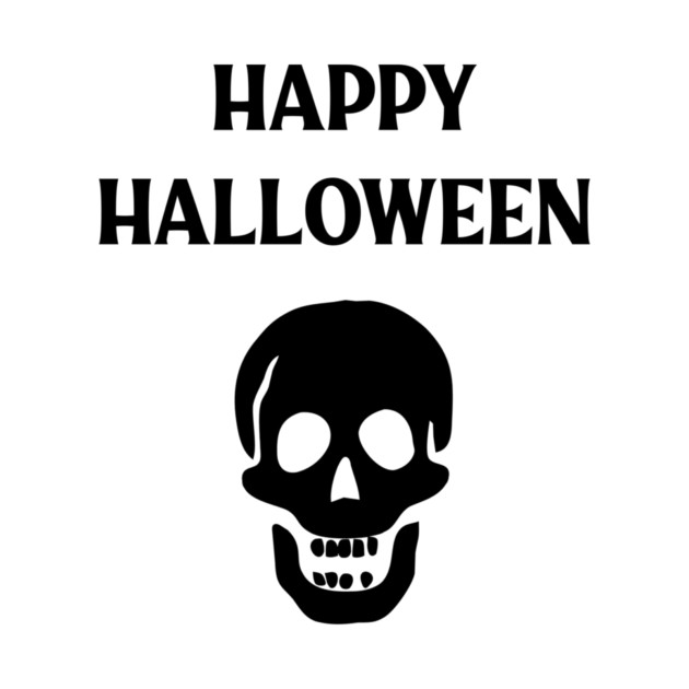 Laughing Skull Happy Haloween by Cheeky Witch