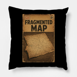 Antique Ephemera: Fragmented Map Pillow
