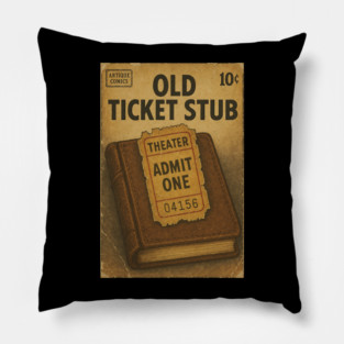 Antique Ephemera: Old Ticket Stub Pillow