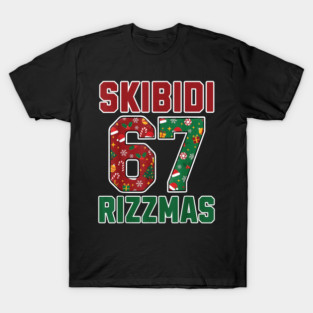 Skibidi Rizzmas Christmas 67 number T-Shirt