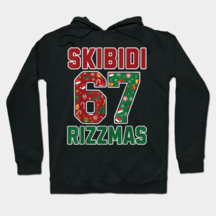Skibidi Rizzmas Christmas 67 number Hoodie