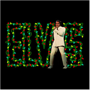 Elvis Christmas Light Posters and Art