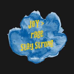 Joy > Rage Stay Strong Yellow Burst T-Shirt