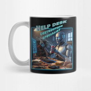 AI Help Desk Destruction Mug