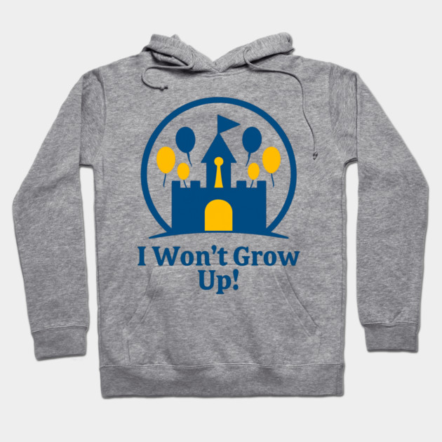 I Wont Grow Up! Hoodie by Disney For Seniors