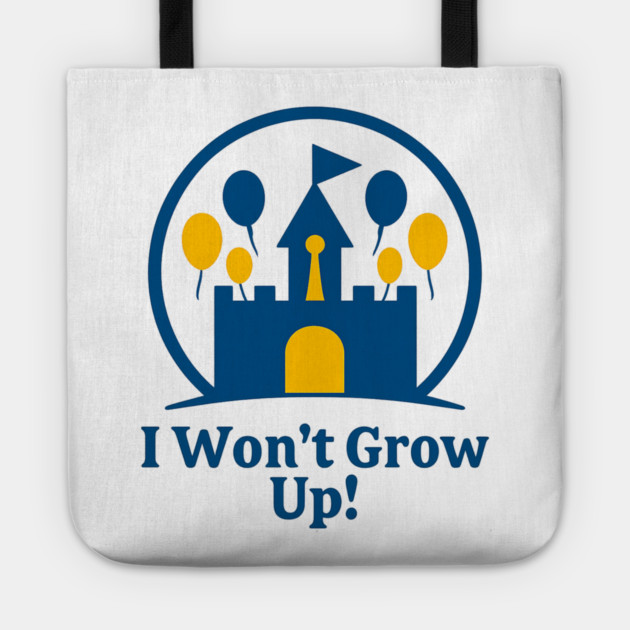 I Wont Grow Up! Tote by Disney For Seniors
