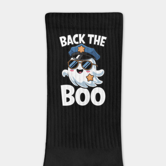 Back the Boo Funny Halloween Police Ghost by belownormal
