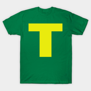 Letter T Funny Group Matching Costume T-Shirt