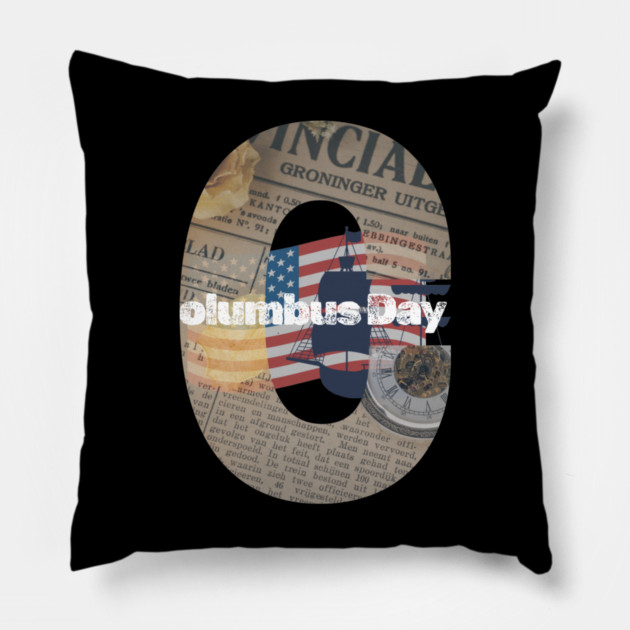 Congressional Mandate: Columbus Day Pillow by stitchloom